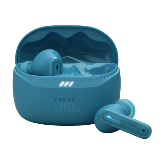 JBL Tune Beam 2 - Turquoise - True Wireless Noise Cancelling Earbuds - Hero